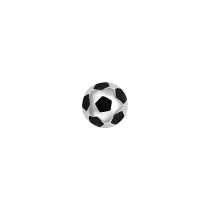 SKINNY SOCCER BALL CHARM (WHITE)