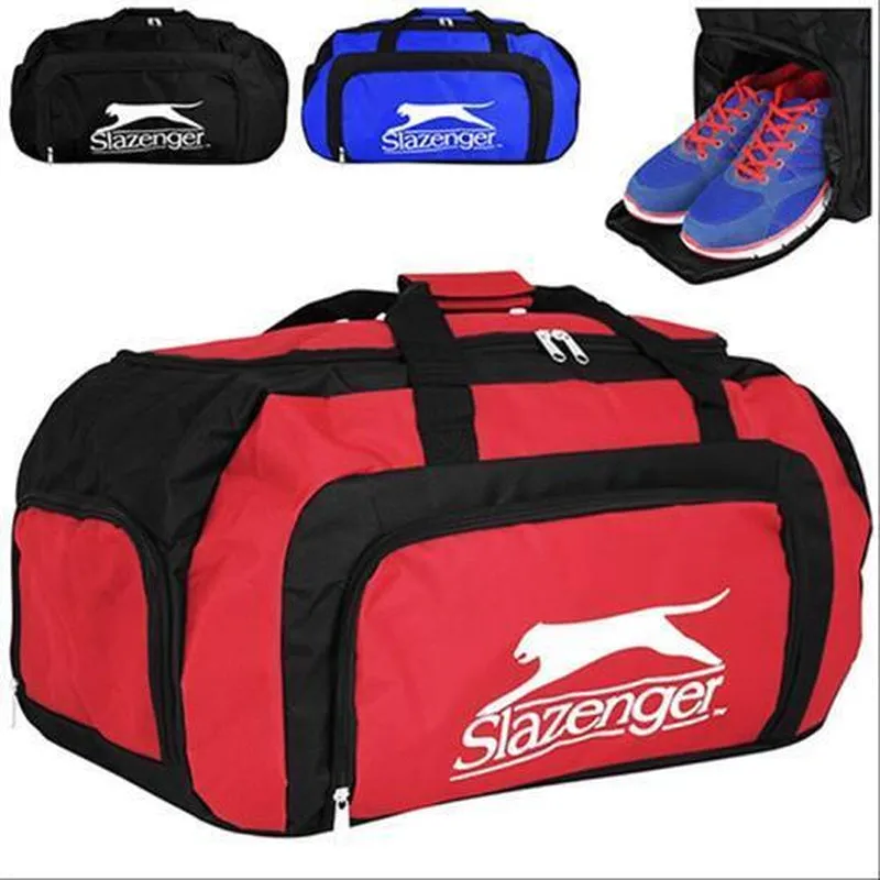 Slazenger 55L Large Sports Gym Travel Holiday Duffel Bag Shoe Compartment Holdal