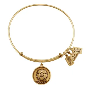 Soccer Bangle in Gold by Wind & Fire