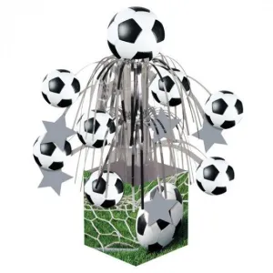 Soccer Fanatic Foil Cascade Centrepiece 10cm x 34cm Each