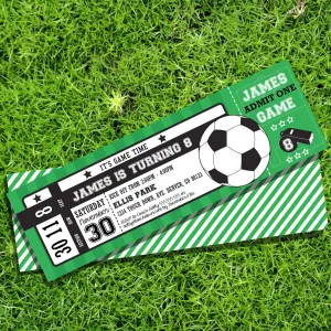 Soccer Ticket Invitation