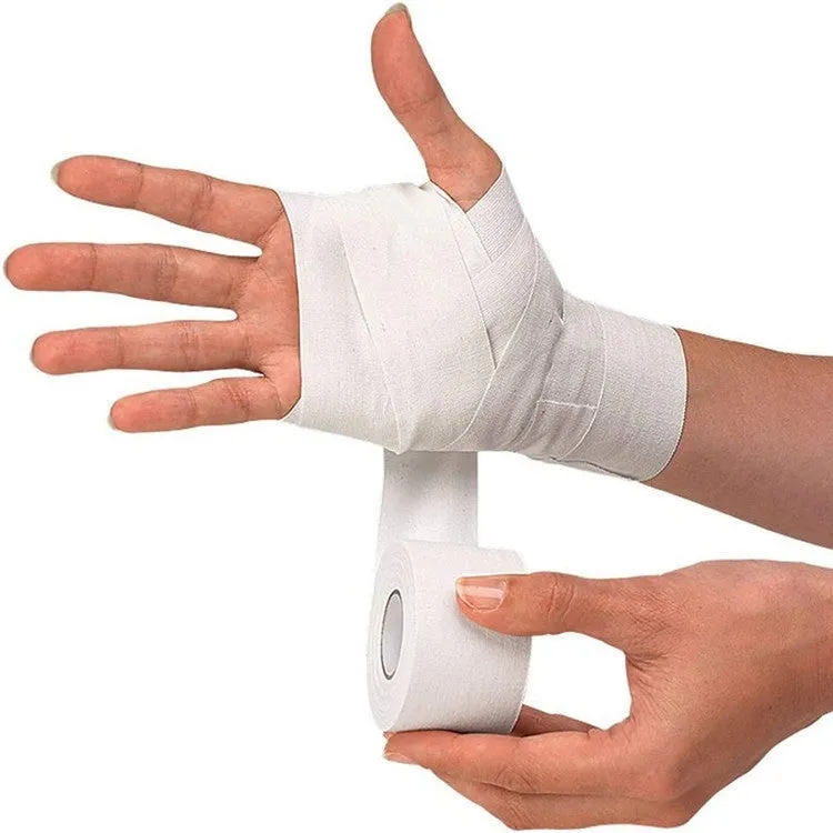 Sports Tape Hand and Foot Protection Fixation Bandage, Size: 25mm x 9.1m(White)