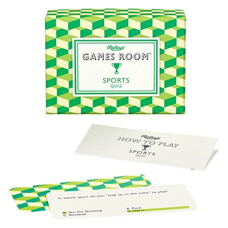 Sports Trivia Card Game