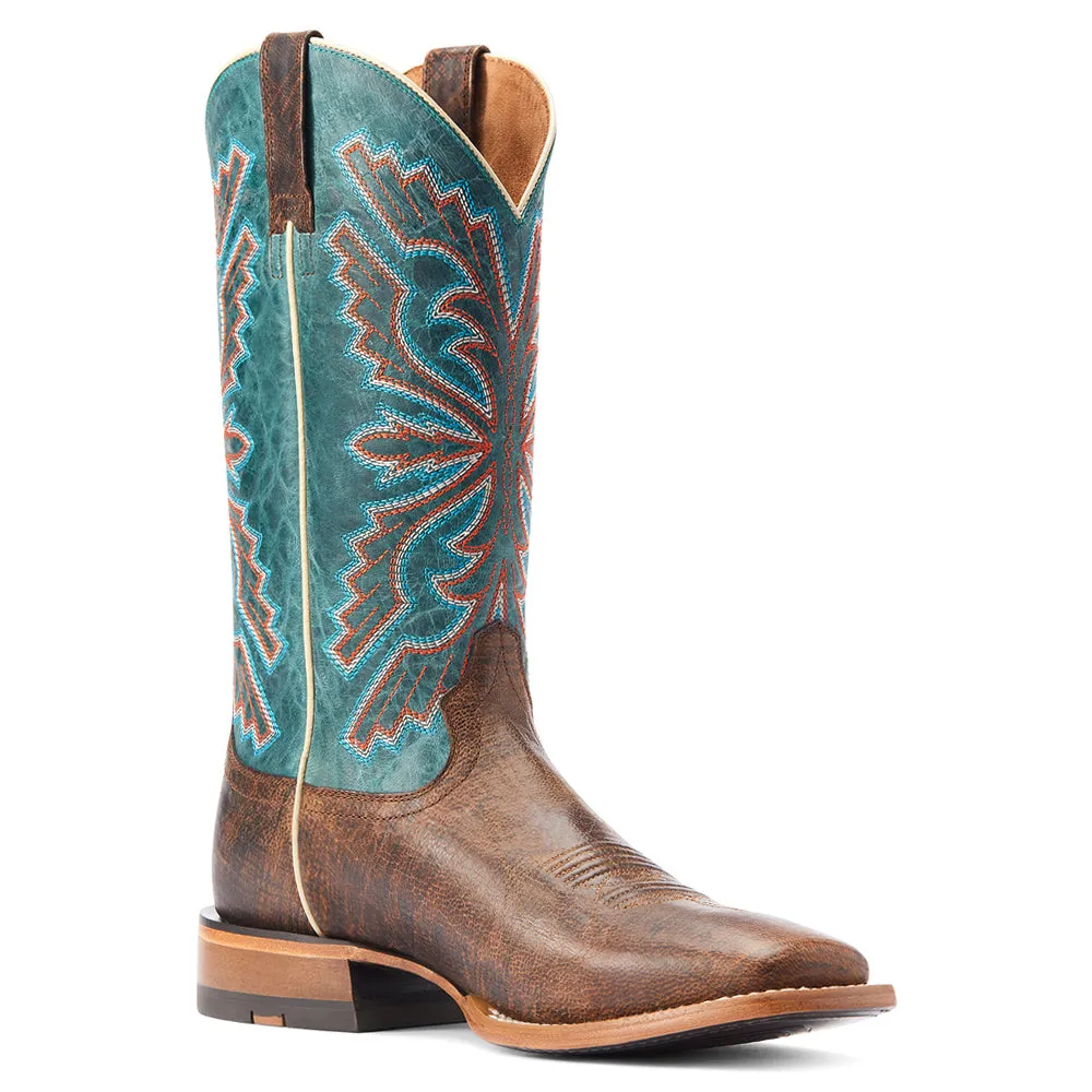 Sting Western Embroidery Square Toe Cowboy Boots