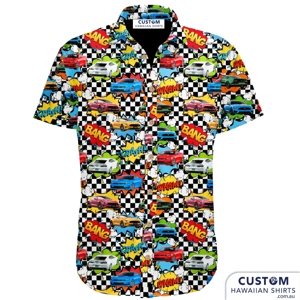 Supercars, Car Racing - Personalised Hawaiian Shirts