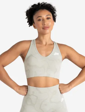 Sustainable Seamless Sports Bra - Sage Green