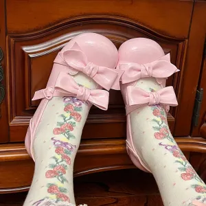 TAVIMART  -  Original Low Heel Round Toe Lolita Leather Shoes A Single Strap Japanese Cute Lo Shoes Sweet Girl Princess Tea Party Shoes