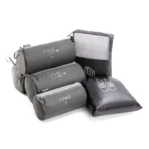 Tripole Organizer Packs - Cylindrical Shaped & Shirt Organizer- Set of 6 | Grey