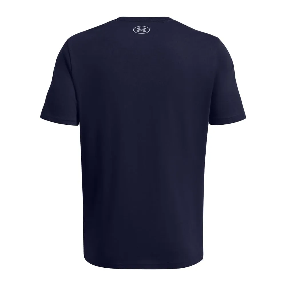 Under Armour Men's Global Foundation Short Sleeve T Shirt, (410) Midnight Navy/Royal/Steel, Small