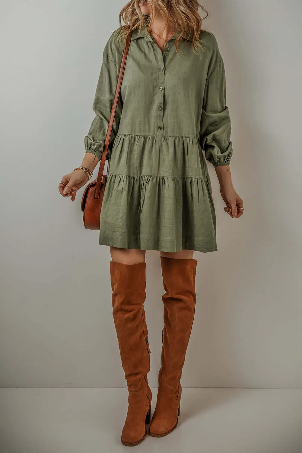 VENTURE OUT Dress in Jungle Green