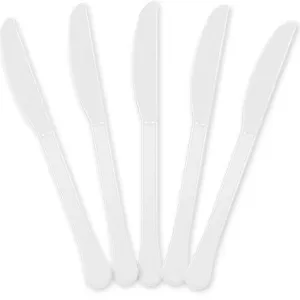 White Plastic Knives | 20ct