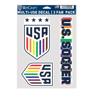 WinCraft USA Duo Pride 3-Pack Decals