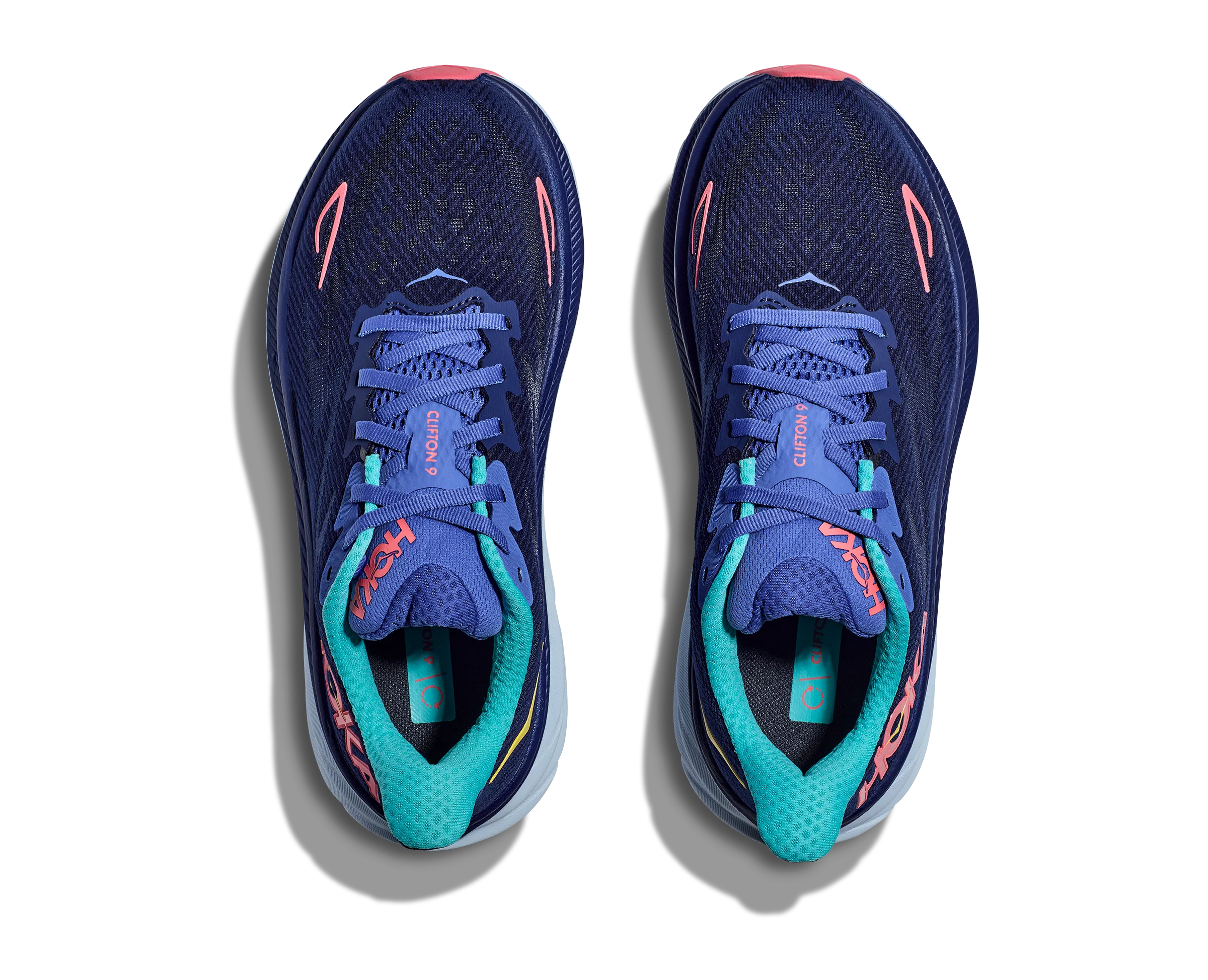 Women's Hoka Clifton 9 Color: Bellwether Blue/Ceramic