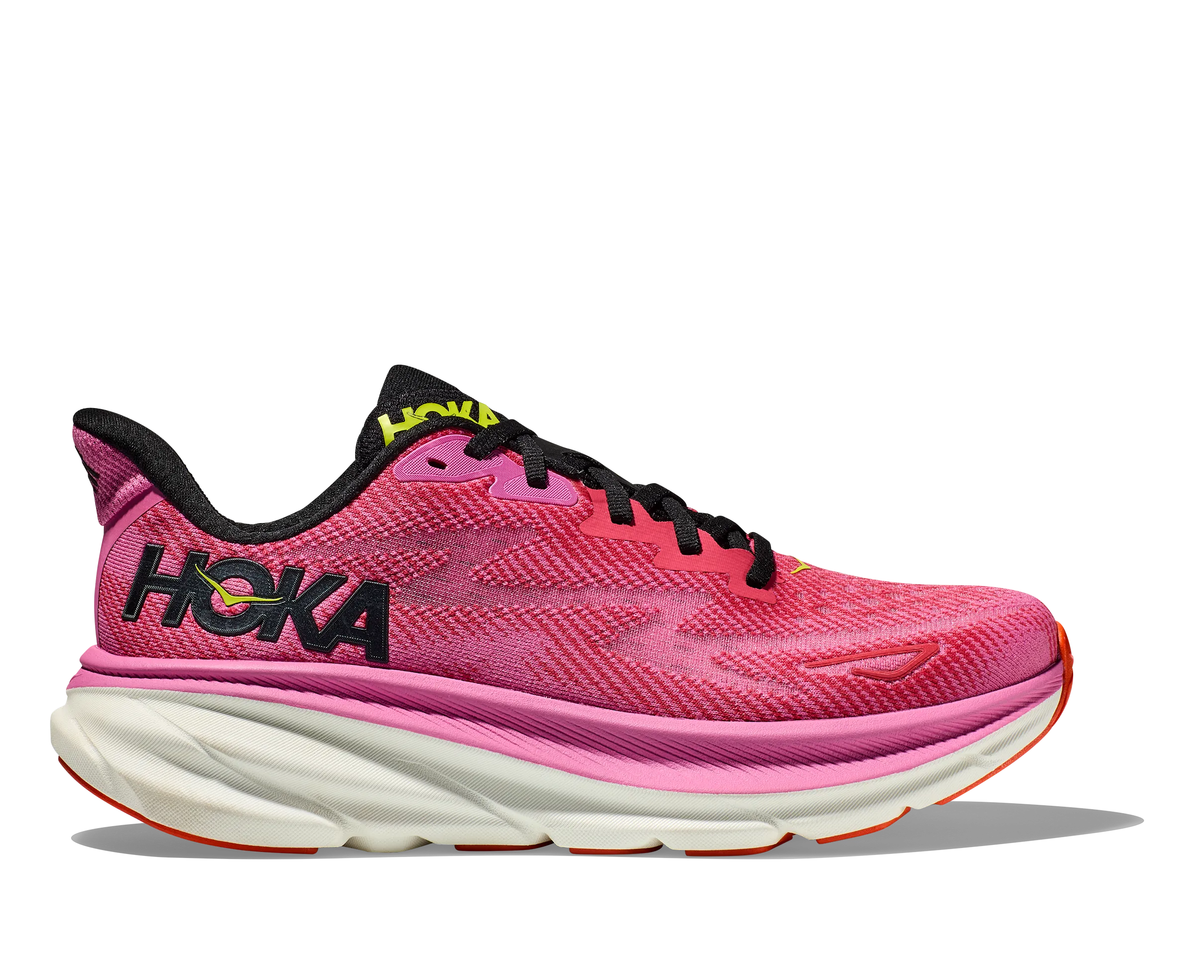 Women's Hoka Clifton 9 Color: Raspberry / Strawberry