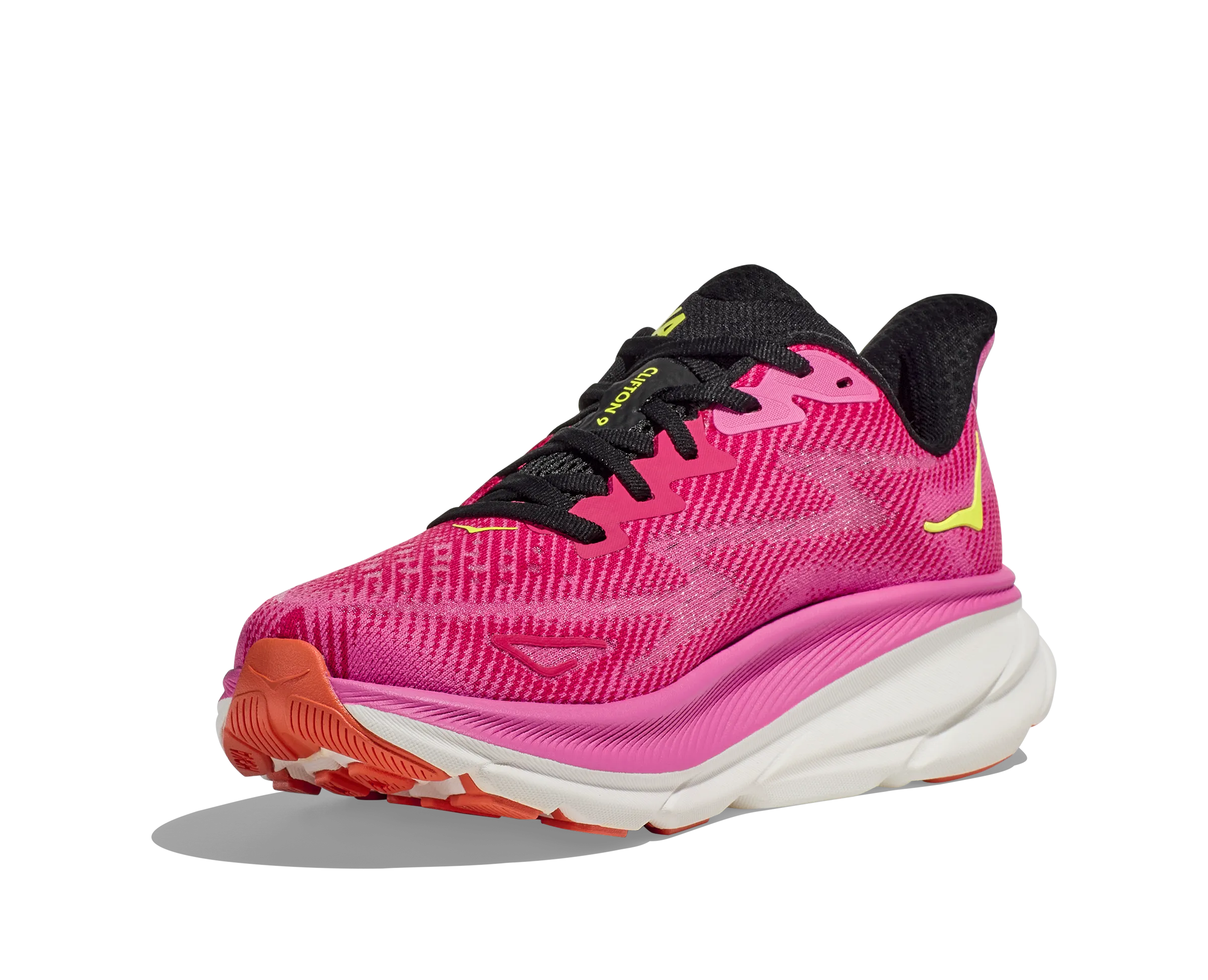 Women's Hoka Clifton 9 Color: Raspberry / Strawberry