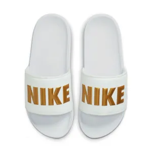 Women's Nike Offcourt Slides White Gold