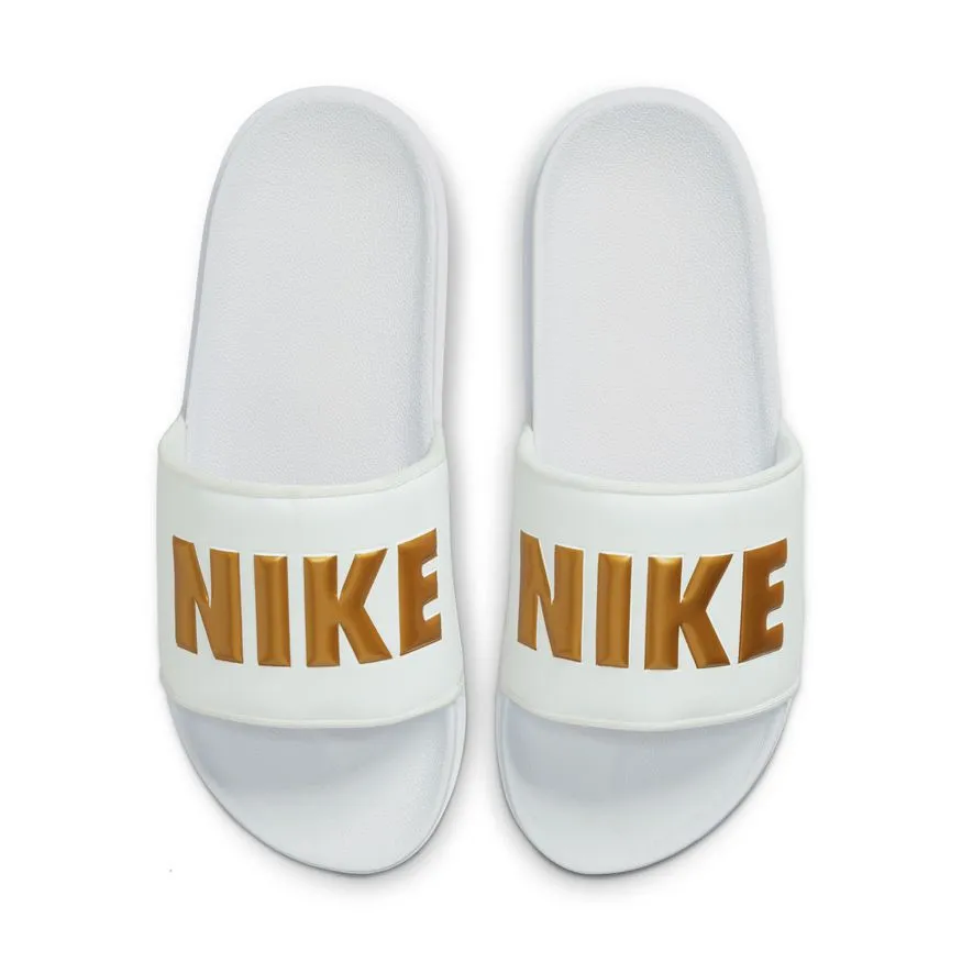 Women's Nike Offcourt Slides White Gold