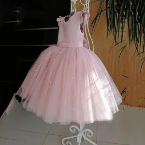 Xiangtuibao Girl's Gown  New Tulle Tutu Mesh Princess Dress Flower Girl Evening Dress Birthday Performance Wear Dress