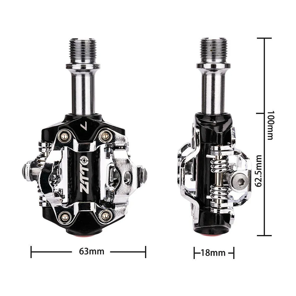 ZTTO Bike Pedals Cycling Road Bike MTB Clipless Pedals Self-locking Pedal with Clips Doubleside Ultralight Pedal Bike Parts